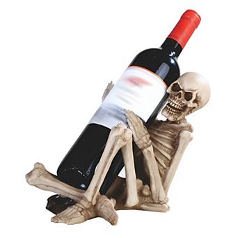 FC Design 11"W Skeleton Wine Rack Human Bone Bottle Holder Dining Room Decoration Figurine Home Room Decor