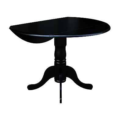 Round Dual Drop Leaf Table