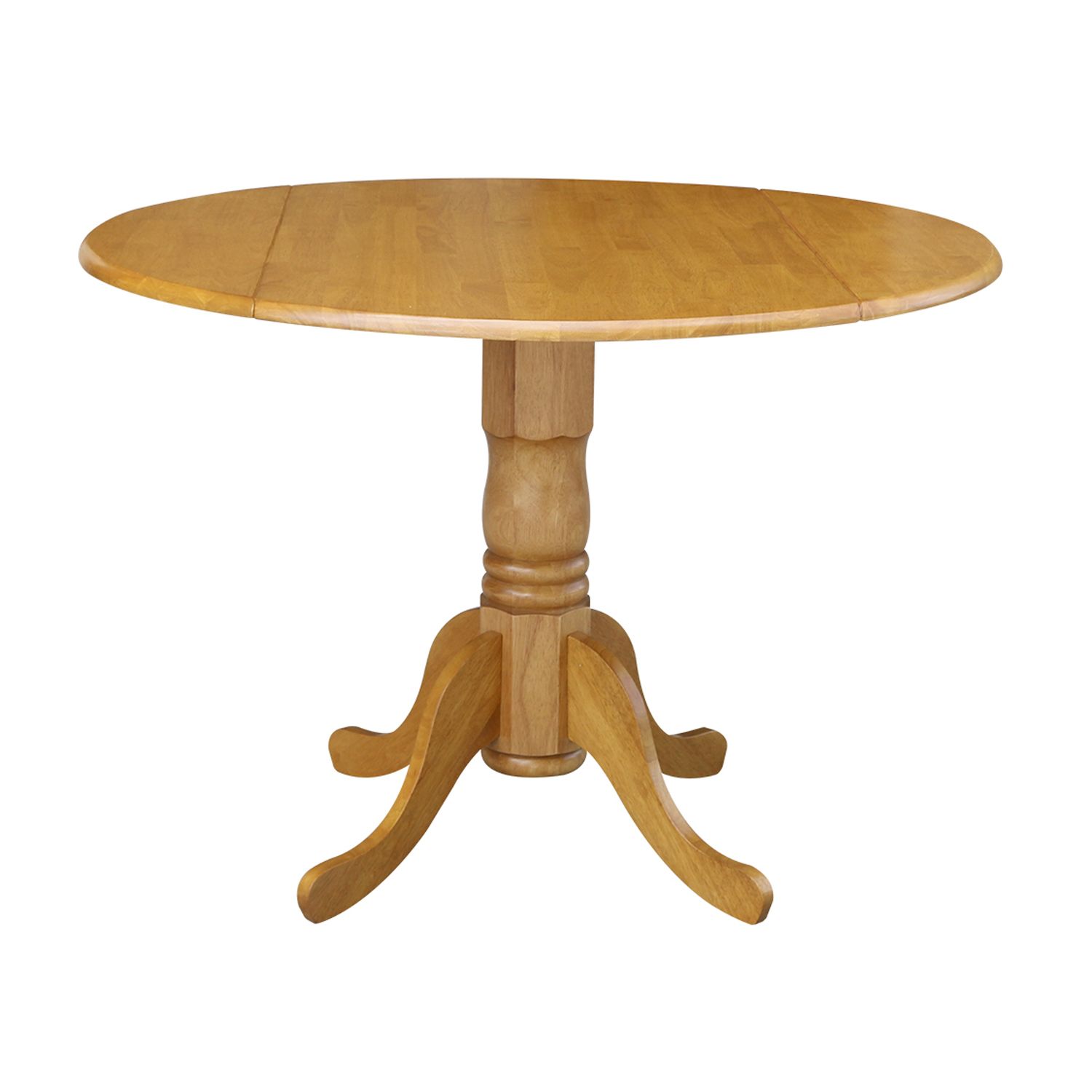 Round Dual Drop Leaf Table   607151 Medium Oak