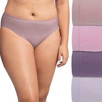 Women's Fruit of the Loom® Signature Seamless 4-pack Soft Hi-Cut Panty Set 4DSLHCTK
