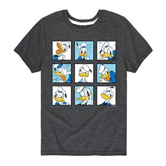 Disney's Mickey Mouse & Friends Donald Duck Boys 8-20 Grid Graphic Tee