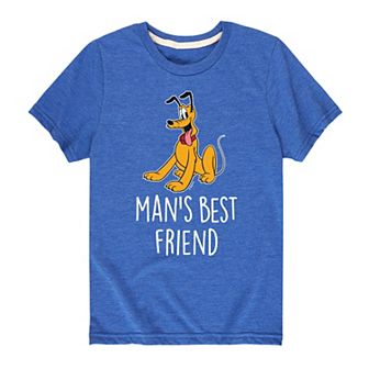 Disney's Mickey Mouse & Friends Pluto Boys 8-20 Man's Best Friend Graphic Tee