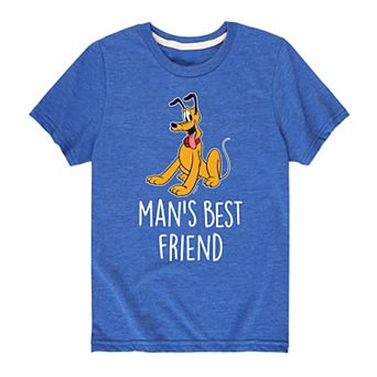 Disney's Mickey Mouse & Friends Pluto Boys 8-20 Man's Best Friend Graphic Tee