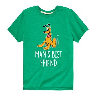 Disney's Mickey Mouse & Friends Pluto Boys 8-20 Man's Best Friend Graphic Tee