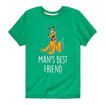Disney's Mickey Mouse & Friends Pluto Boys 8-20 Man's Best Friend Graphic Tee