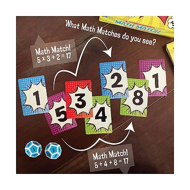 University Games Scholastic - Math Match Dice and Card Game