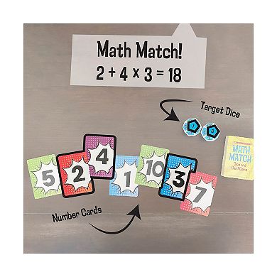 University Games Scholastic - Math Match Dice and Card Game