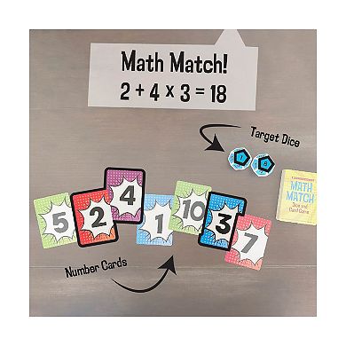 University Games Scholastic - Math Match Dice and Card Game