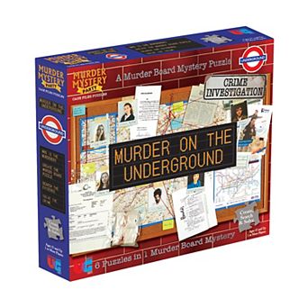 University Games Murder Mystery Party Case Files Puzzles - Murder on the Underground: 1000 pc
