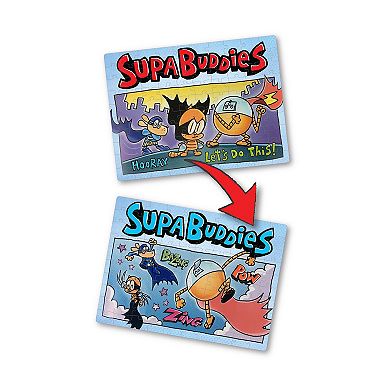 University Games Dog Man Supa Buddies Lenticular Jigsaw Puzzle: 100 Pcs