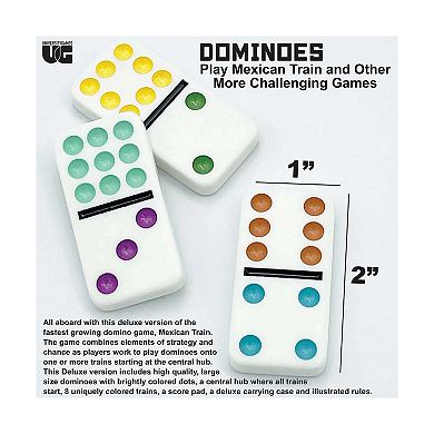 University Games Mexican Train Deluxe Dominoes