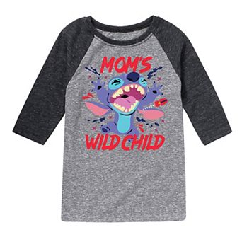Disney's Lilo & Stich Boys 8-20 Wild Child Raglan Tee
