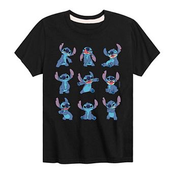 Disney's Lilo & Stitch Boys 8-20 Poses Grid Graphic Tee