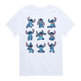 Disney's Lilo & Stitch Boys 8-20 Poses Grid Graphic Tee