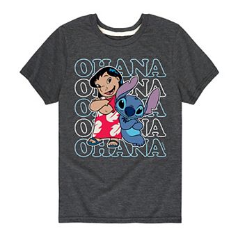 Disney's Lilo & Stitch Boys 8-20 Ohana Repeat Graphic Tee