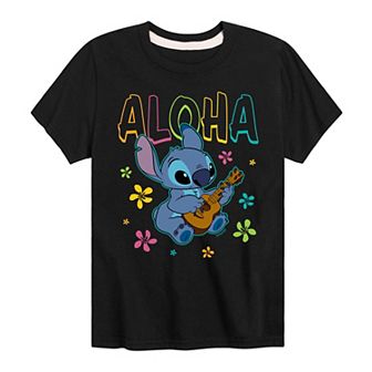 Disney's Lilo & Stitch Boys 8-20 Aloha Ukelele Graphic Tee