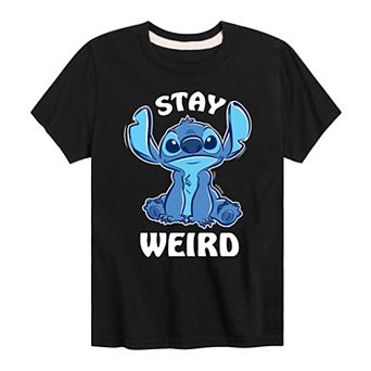 Disney's Lilo & Stitch Boys 8-20 Stay Weird Graphic Tee