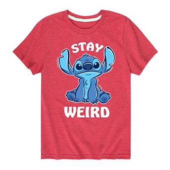 Disney's Lilo & Stitch Boys 8-20 Stay Weird Graphic Tee