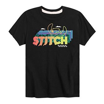 Disney's Lilo & Stitch Boys 8-20 90s Pattern Graphic Tee