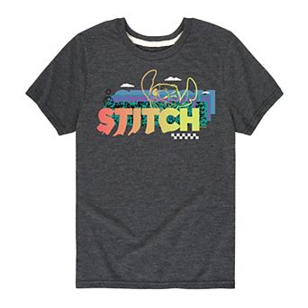 Disney's Lilo & Stitch Boys 8-20 90s Pattern Graphic Tee