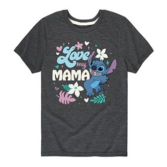 Disney's Lilo & Stitch Boys 8-20 Love My Mama Graphic Tee