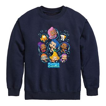 Boys 8-20 Bubble Guppies Grid Crew Fleece Sweatshirt