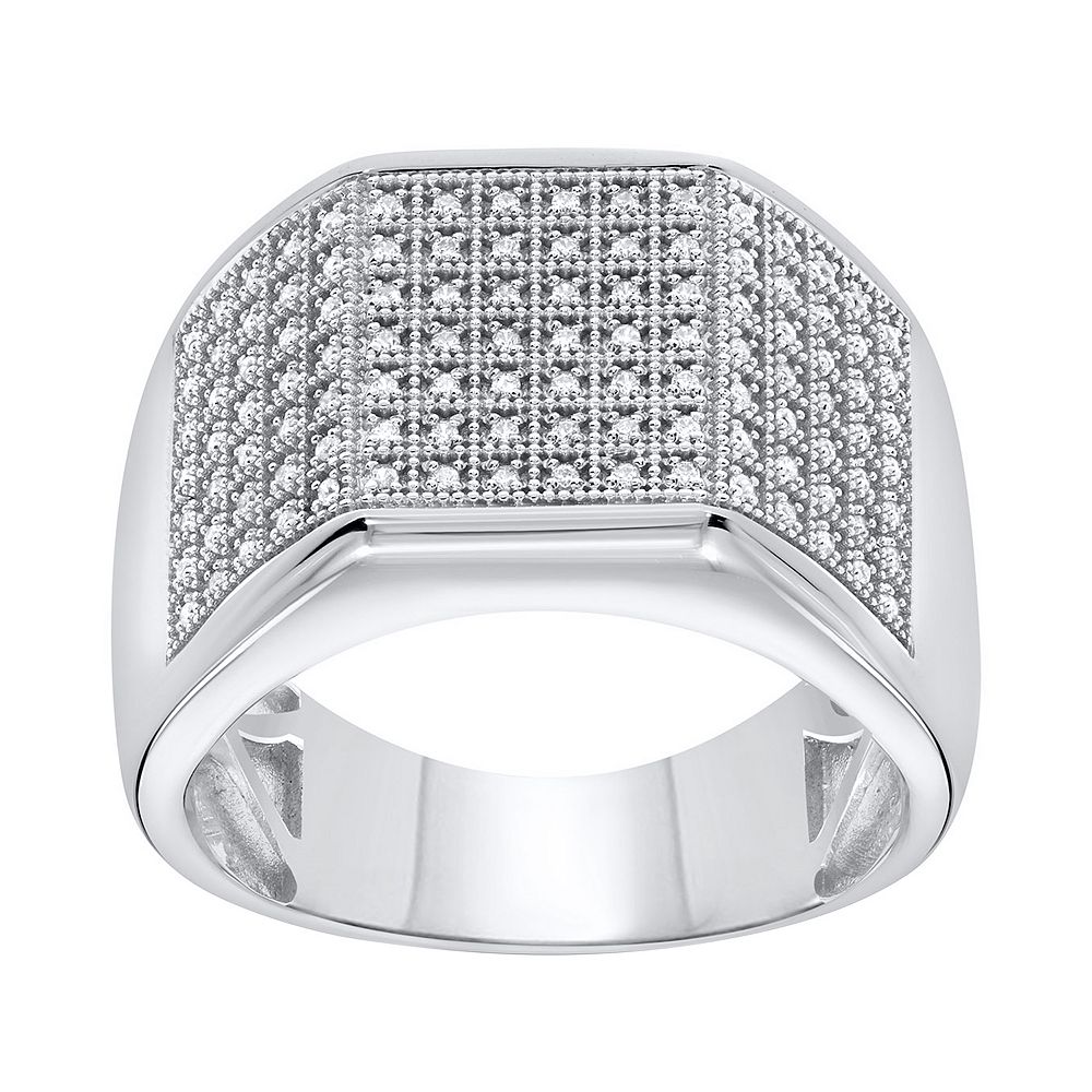 Irena Park Sterling Silver 1/3 Carat T.W. Diamond Pave Ring
