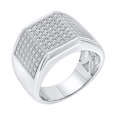 Irena Park Sterling Silver 1/3 Carat T.W. Diamond Pave Ring