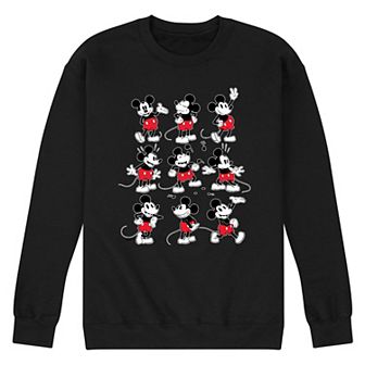 Disney's Mickey Mouse Poses Grid Men's Fleece Sweatshirt