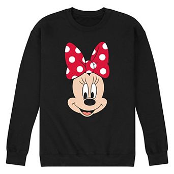 Disney's Minnie Mouse Face Men's Fleece Sweatshirt