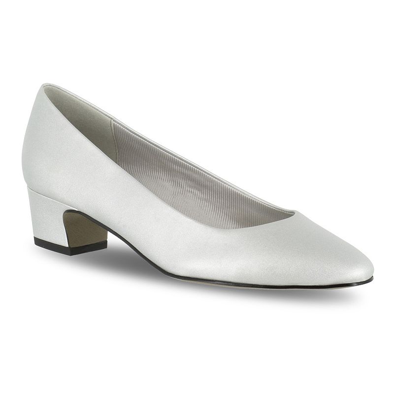 Easy Street Prim Womens Satin Heels, Size: 10, Silver - 30-2899MED - Pumps and Heels  sku 30-2899MED