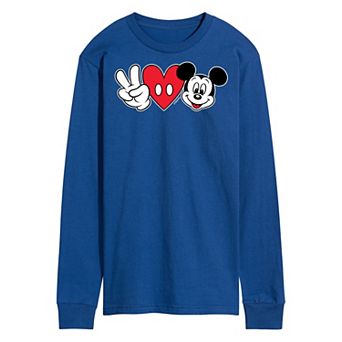 Men's Disney's Peace Love Mickey Tee