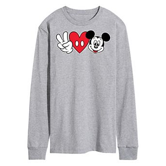 Men's Disney's Peace Love Mickey Tee