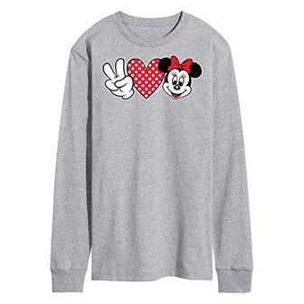 Men's Disney's Peace Love Minie Tee