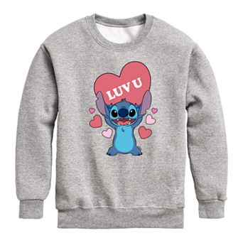 Disney's Lilo & Stitch Boys Luv U Heart Fleece
