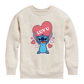 Disney's Lilo & Stitch Boys Luv U Heart Fleece