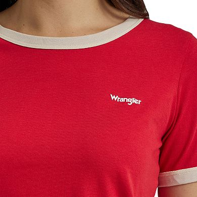 Women's Wrangler Small Logo Ringer Tee