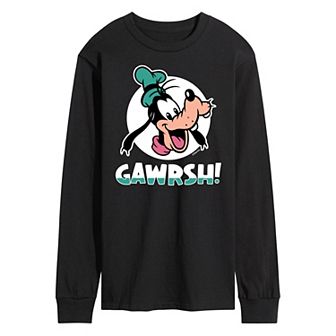 Disney's Goofy Men's Gawrsh Long Sleeve Graphic Tee