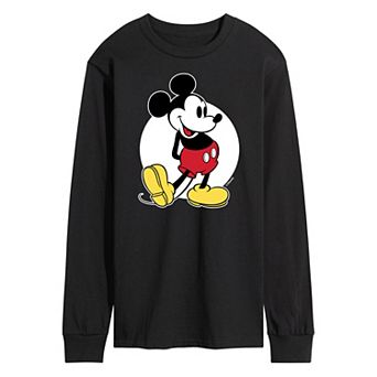 Disney's Mickey Mouse Men's Classic Long Sleeve Graphic Tee