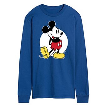 Disney's Mickey Mouse Men's Classic Long Sleeve Graphic Tee