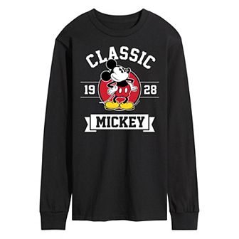 Disney's Mickey Mouse Men's Classic 1928 Long Sleeve Graphic Tee