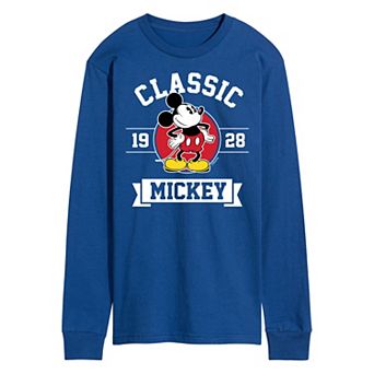 Disney's Mickey Mouse Men's Classic 1928 Long Sleeve Graphic Tee