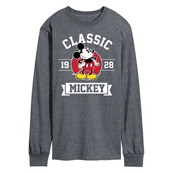 Disney's Mickey Mouse Men's Classic 1928 Long Sleeve Graphic Tee