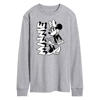 Disney's Minnie Mouse Men's Long Sleeve Graphic Tee
