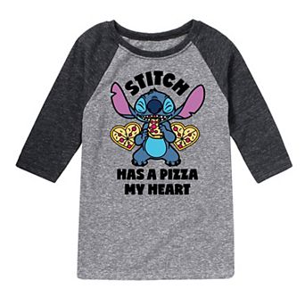 Disney's Lilo & Stitch Pizza Heart Raglan