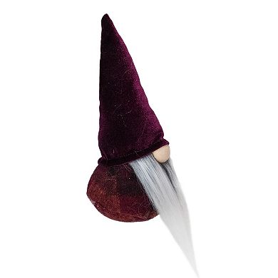 9" Purple Plum Standing Gnome Christmas Tabletop Decor