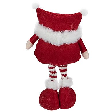 12.5" Red and White Standing Tabletop Christmas Gnome Figure