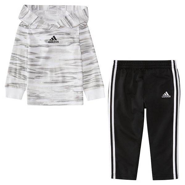 Toddler Boy adidas Hooded Tee & Pants Set