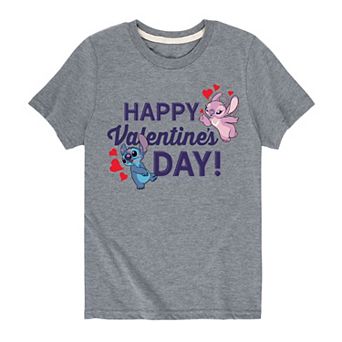 Disney's Lilo & Stitch Boys 8-20 Valentines Day Graphic Tee