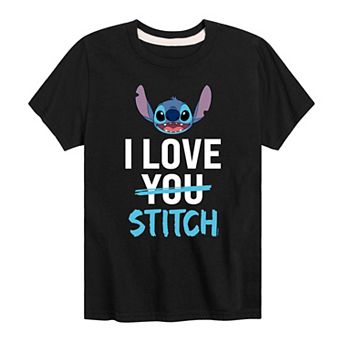 Disney's Lilo & Stitch Boys 8-20 I Love Stitch Graphic Tee